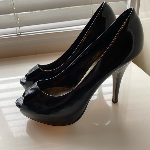 Steve Madden patent black leather stilettos - Picture 2 of 4